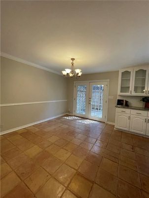 Chandelier, Empty room, Interior