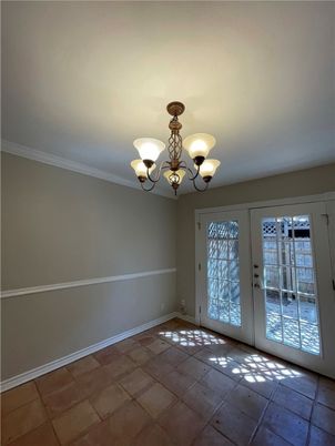 Chandelier, Empty room, Interior