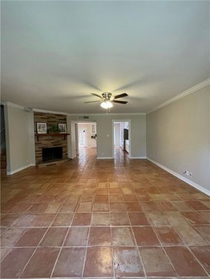 Empty room, Fireplace, Interior