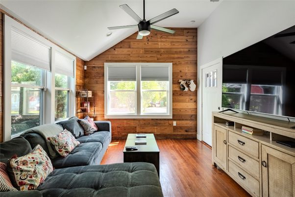 Interior, Living room, Wood Texture Flooring, Wooden Walls