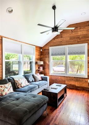 Interior, Living room, Wood Texture Flooring, Wooden Walls