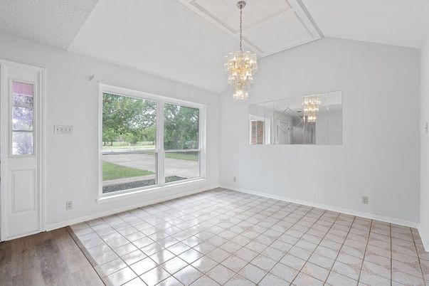 Chandelier, Empty room, Interior