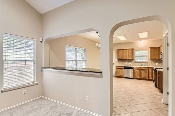 Chandelier, Interior, Kitchen, Stainless Steel Appliances