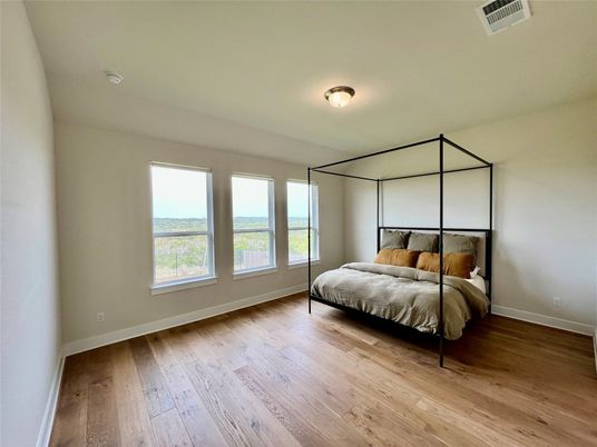 Bedroom, Interior, Wood Texture Flooring