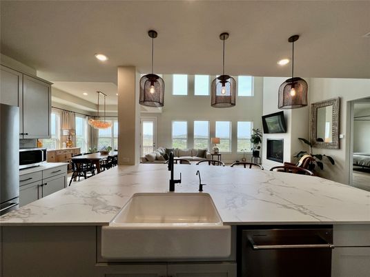Dining room, Interior, Kitchen, Living room, Pendant Lights, Recessed Lighting
