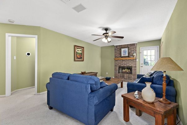 Fireplace, Interior, Living room, Stone Walls