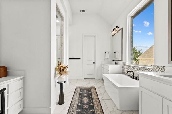 Bathroom, Free Standing Baths, Interior, Marble