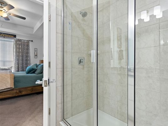 Bathroom, Bedroom, Glass Shower, Interior