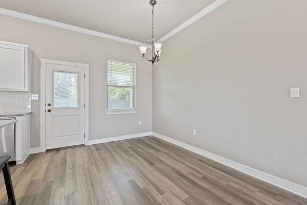 Chandelier, Empty room, Interior, Pendant Lights, Wood Texture Flooring