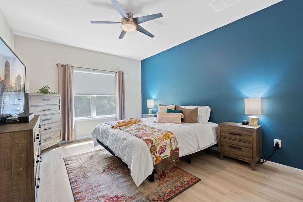 Bedroom, Interior, Wood Texture Flooring