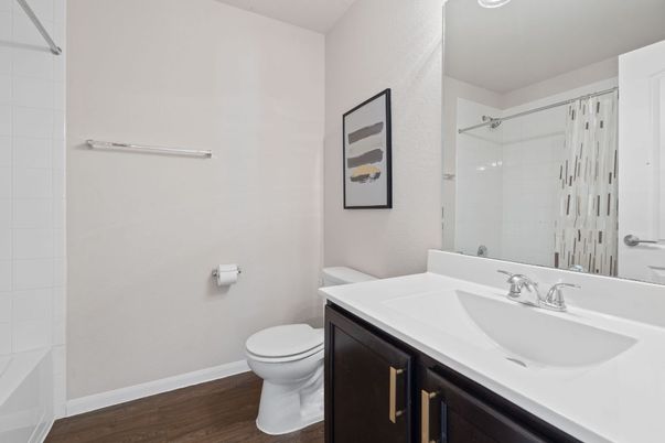 Bathroom, Interior, Wood Texture Flooring