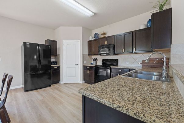 Interior, Kitchen, Wood Texture Flooring