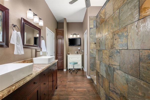 Bathroom, Interior, Wood Texture Flooring