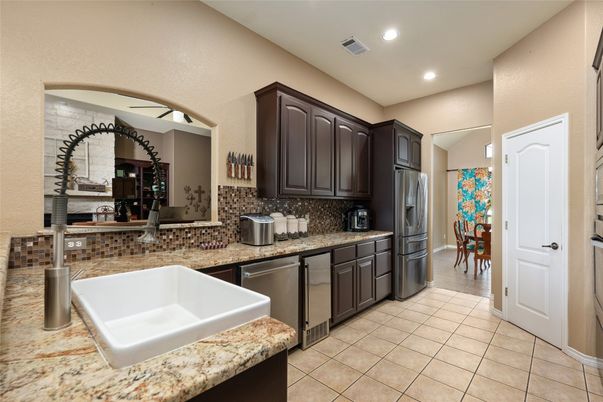 Dining room, Interior, Kitchen, Recessed Lighting