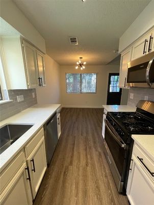 Interior, Kitchen, Wood Texture Flooring