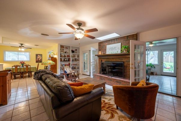 Dining room, Fireplace, Interior, Living room