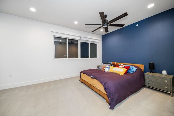 Bedroom, Interior, Recessed Lighting