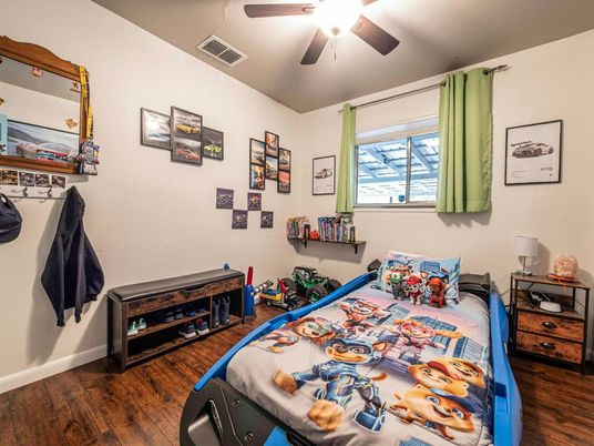 Bedroom, Interior, Wood Texture Flooring