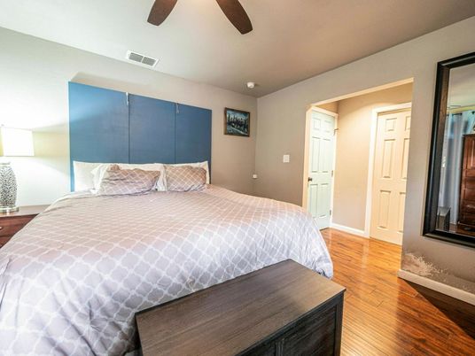 Bedroom, Interior, Wood Texture Flooring