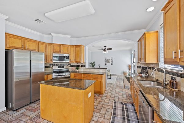 Interior, Kitchen, Recessed Lighting, Stainless Steel Appliances