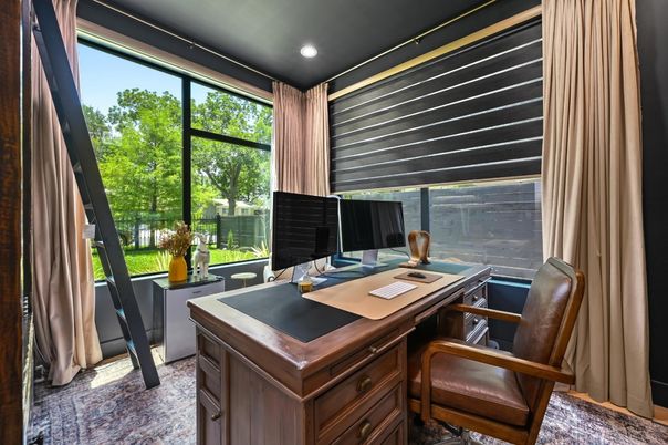 Home Office, Interior, Recessed Lighting