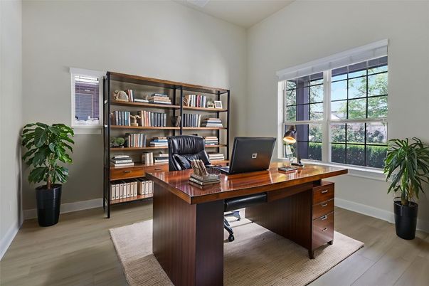 Home Office, Interior, Wood Texture Flooring