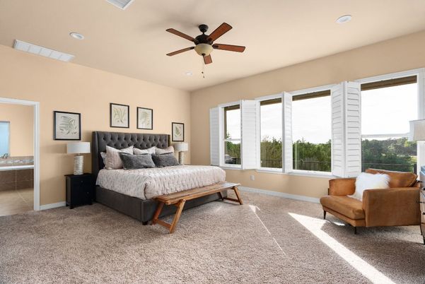 Bedroom, Interior, Recessed Lighting