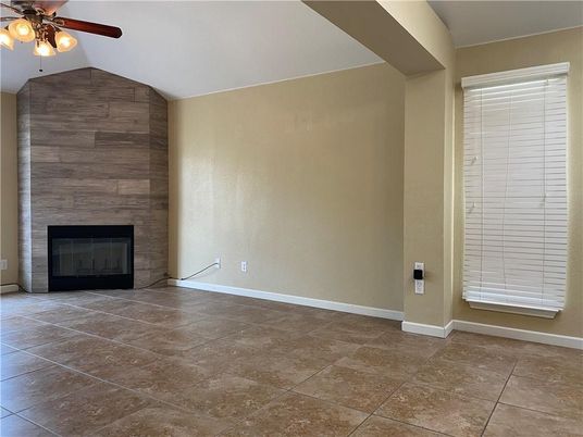 Empty room, Fireplace, Interior, Wooden Walls