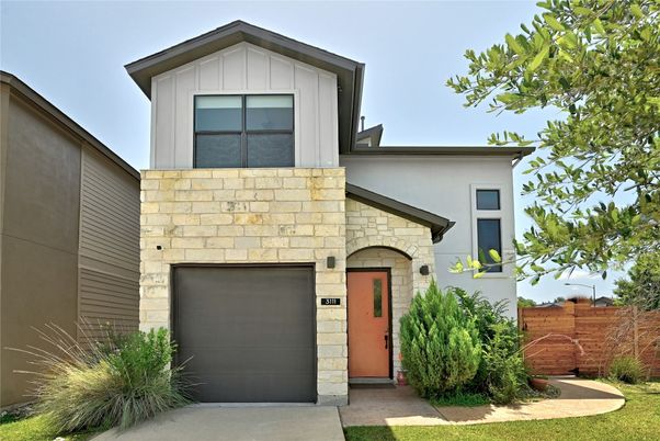 Attached, Exterior, Facade, Modern