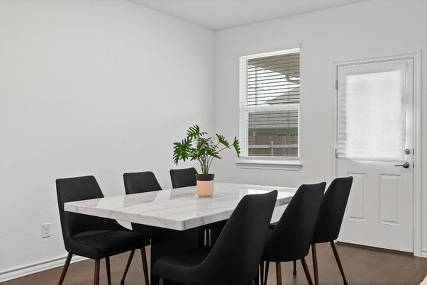 Dining room, Interior, Wood Texture Flooring