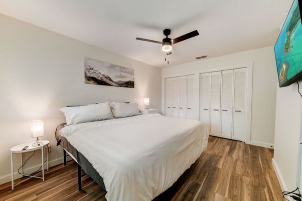 Bedroom, Interior, Wood Texture Flooring