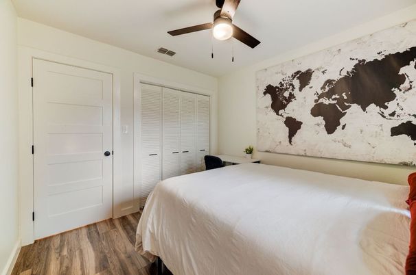 Bedroom, Interior, Wood Texture Flooring
