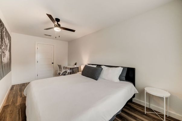 Bedroom, Interior, Wood Texture Flooring