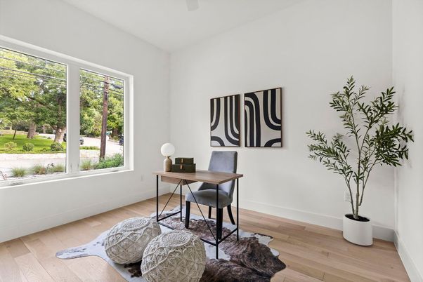 Home Office, Interior, Wood Texture Flooring