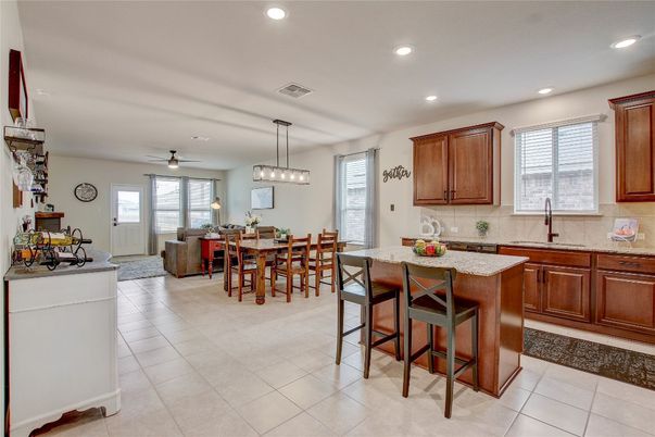 Dining room, Interior, Kitchen, Living room, Pendant Lights, Recessed Lighting