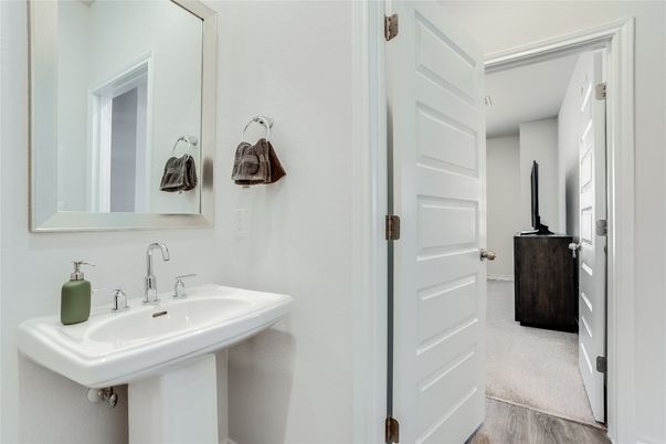 Bathroom, Interior, Wood Texture Flooring