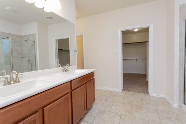Bathroom, Dual Sink Vanities, Glass Shower, Interior, Walk-in Closets