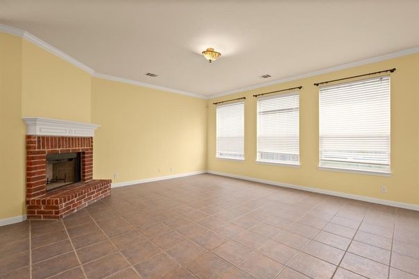 Empty room, Fireplace, Interior