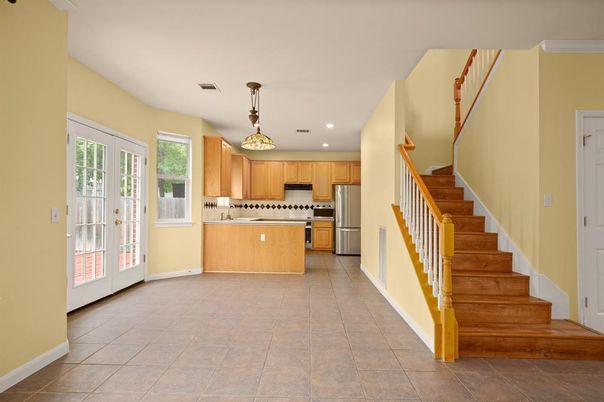 Interior, Kitchen, Pendant Lights, Recessed Lighting, Stainless Steel Appliances