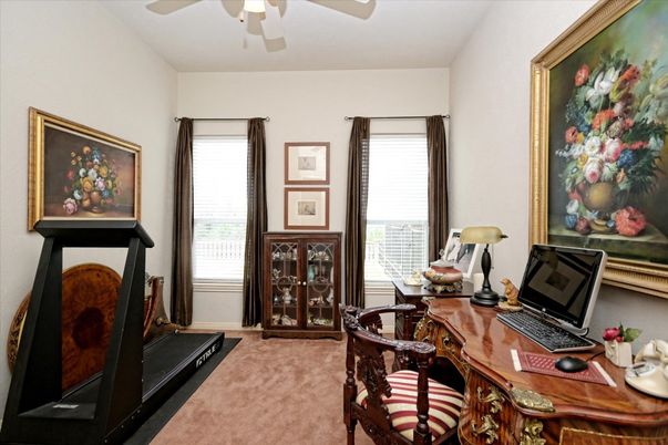 Fireplace, Home Office, Interior