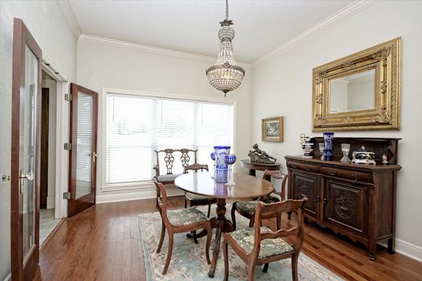 Chandelier, Dining room, Interior, Pendant Lights, Wood Texture Flooring