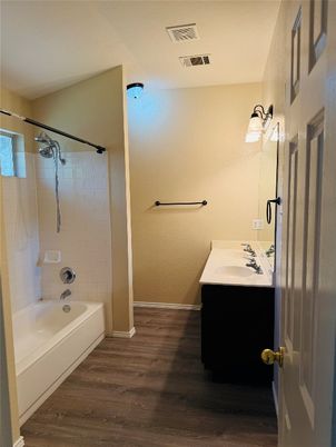 Bathroom, Interior, Wood Texture Flooring