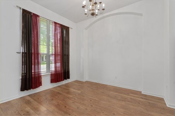 Chandelier, Empty room, Interior, Wood Texture Flooring