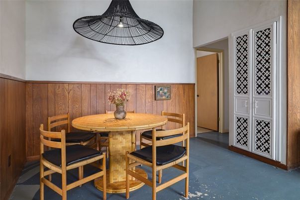 Dining room, Interior, Wooden Walls