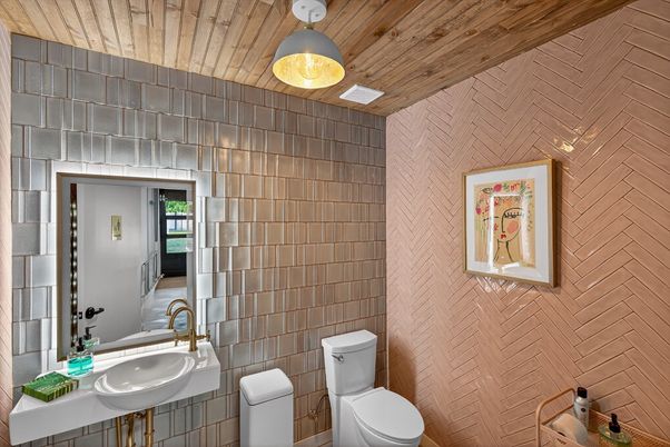 Bathroom, Interior, Wooden Ceilings