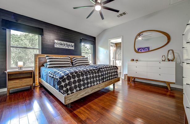Bedroom, Interior, Wood Texture Flooring