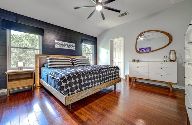 Bedroom, Interior, Wood Texture Flooring