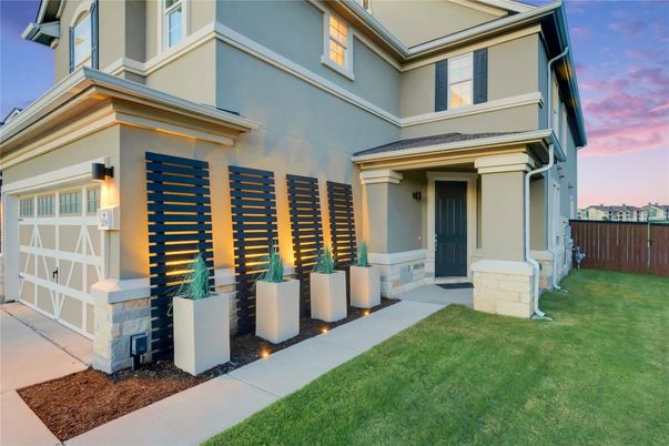 Attached, Backyard, Exterior, Facade, None