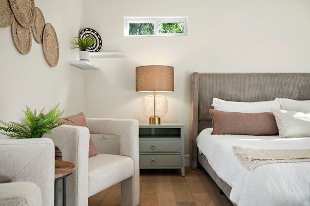Bedroom, Interior, Wood Texture Flooring
