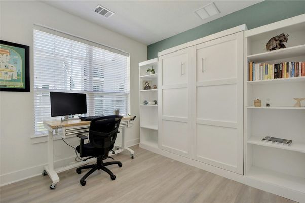 Home Office, Interior, Wood Texture Flooring